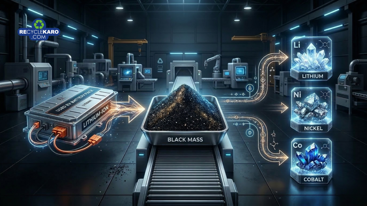 Black Mass Battery Recycling in India: Economics, Chemistry & EPR Compliance